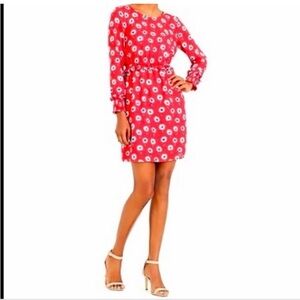 J. Crew Red Dandelion Dress